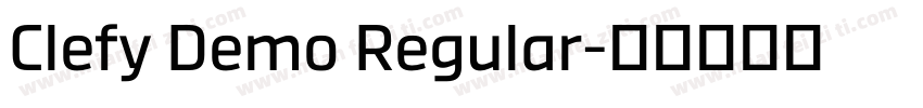 Clefy Demo Regular字体转换